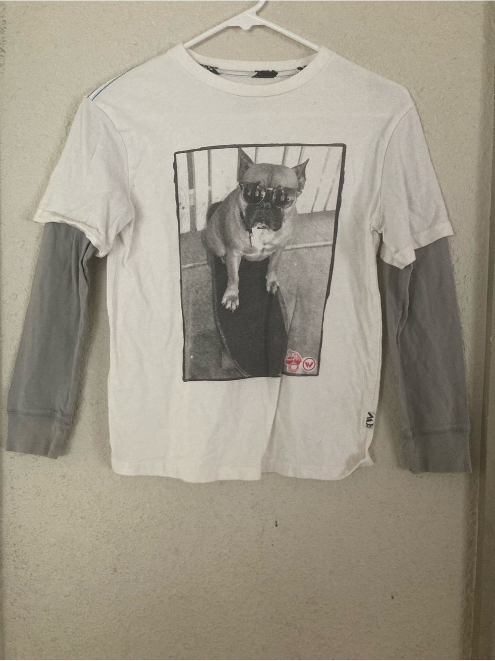 Shawn White Graphic Long-Sleeve Tee with Grey Layered Sleeves